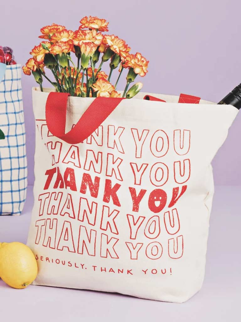 Thank You Pocket Tote Bag