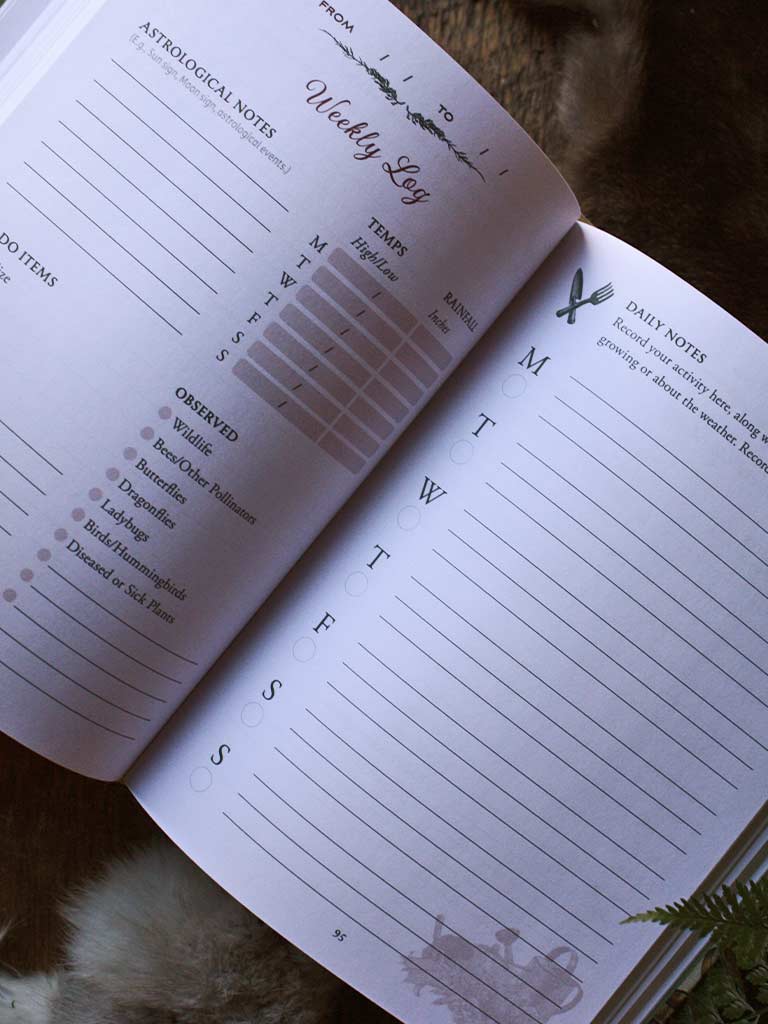 The Green Witch's Garden Journal - From Herbs and Flowers to Mushrooms and Vegetables, Your Planner and Logbook for a Magical Garden