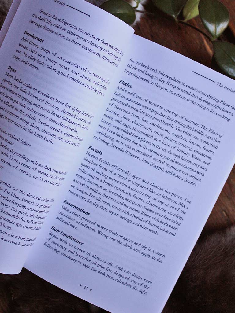 The Herbal Arts - A Handbook of Plant Magic, Folklore, Recipes, Spells, & Charms