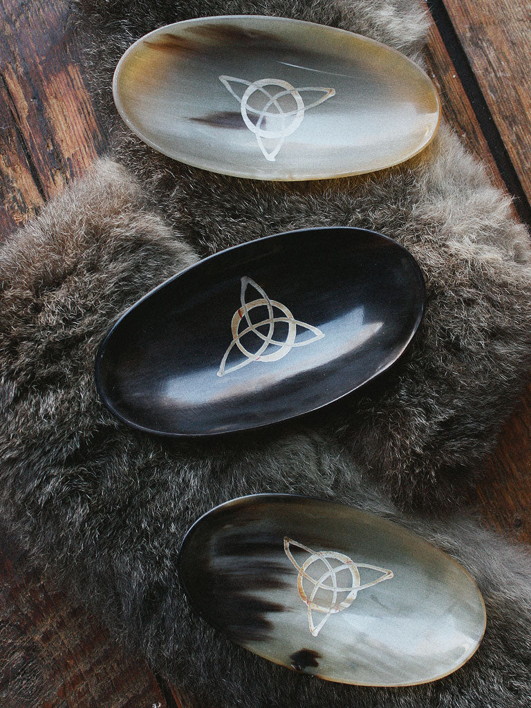 Trinity Buffalo Horn Ritual Bowl