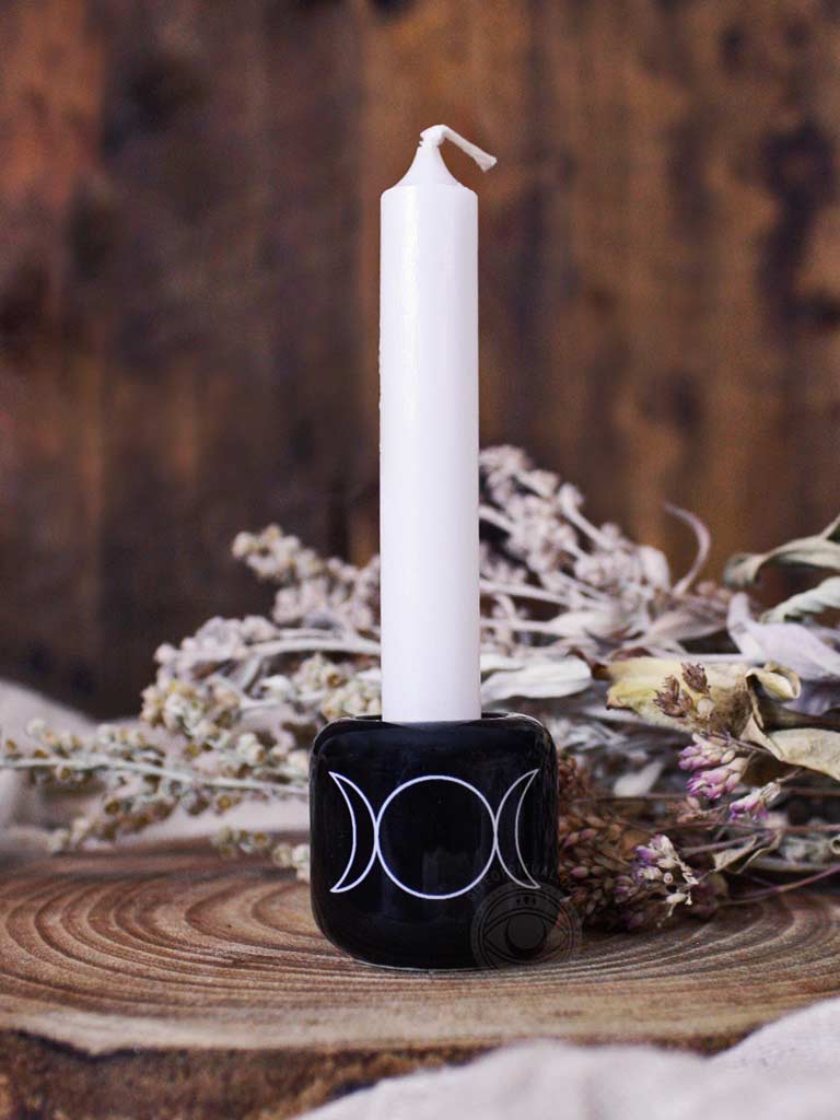 Triple Moon Chime Candle Holders