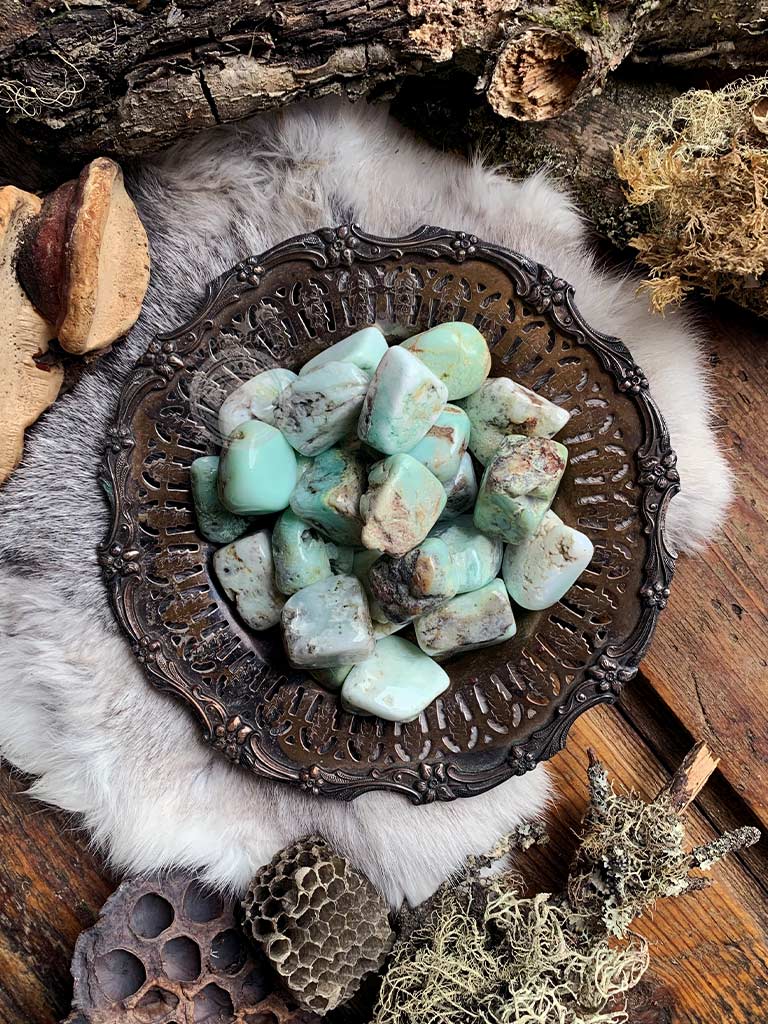 Tumbled Chrysoprase