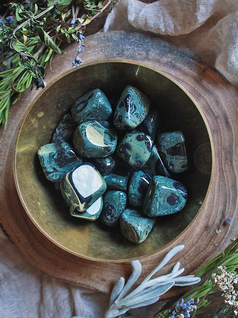 Agate - Dyed Teal Tumbled Stones – Crystal Earth Spirit