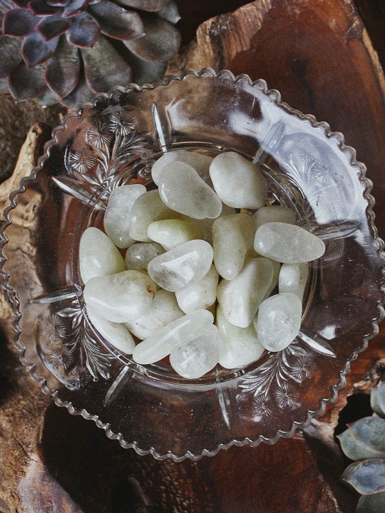 Tumbled Sulfur Quartz
