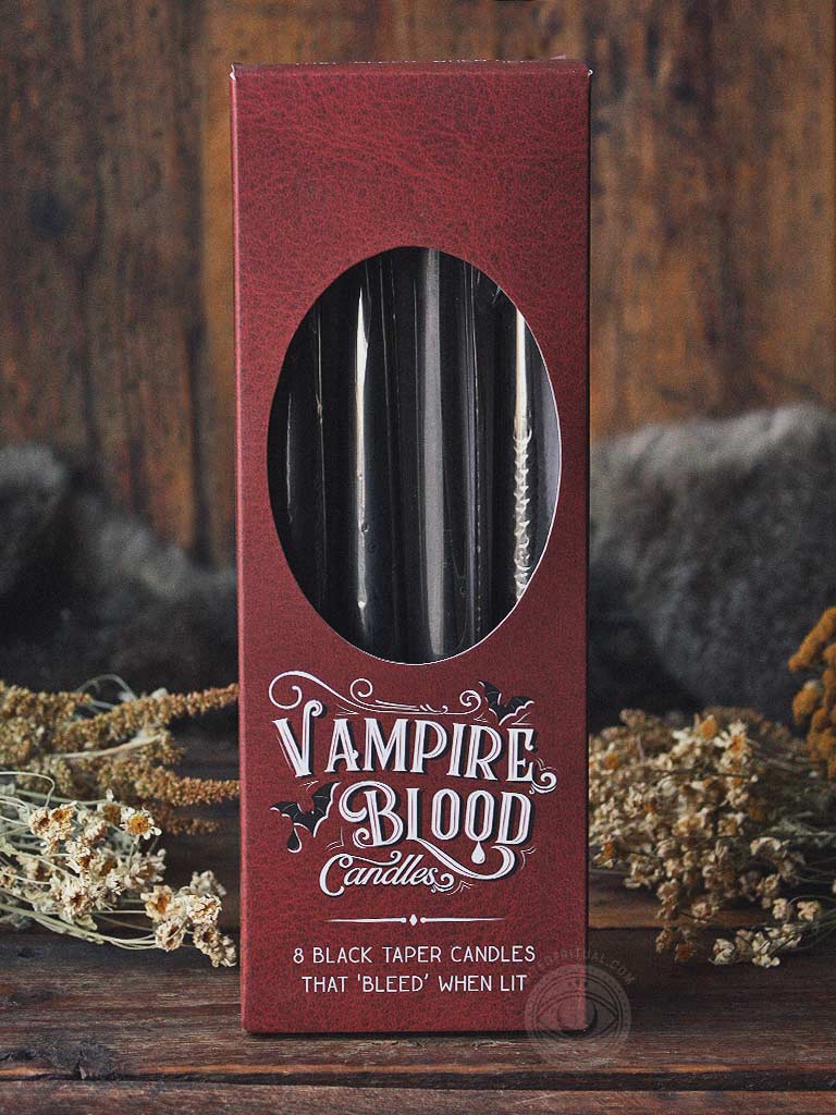 Vampire Blood Taper Unscented Candles - Box of 8