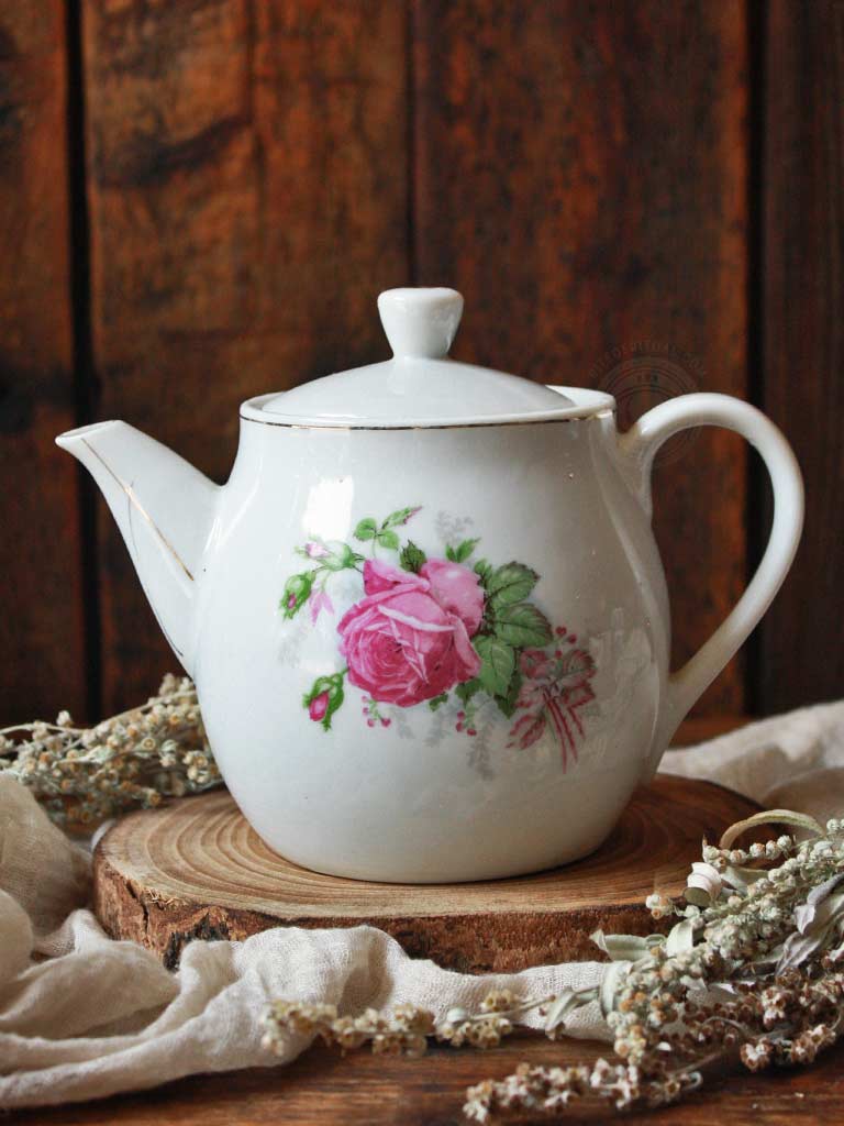 Vintage Floral Tea Pot - V322