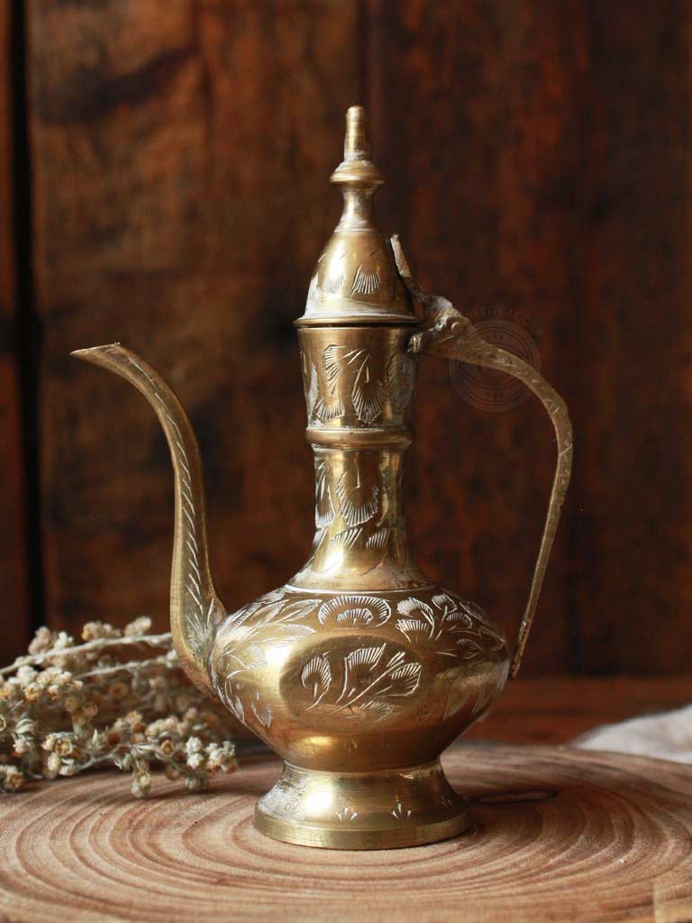 Vintage Mini Brass Turkish Coffee or Teapot Pot  - V321