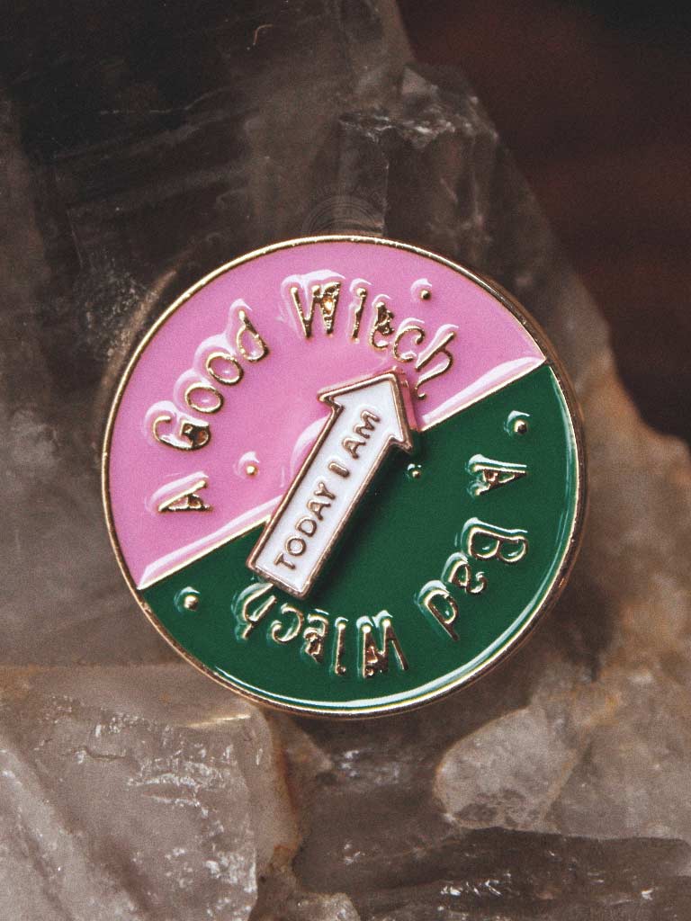 Which Witch Are You Spinning Pin Badge