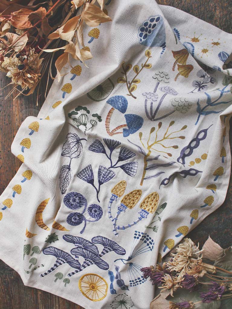 Wildgrove Embroidered Dishtowel