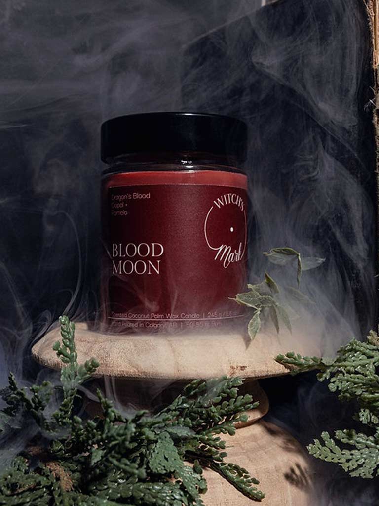 Witch's Mark Blood Moon Crystal Candle