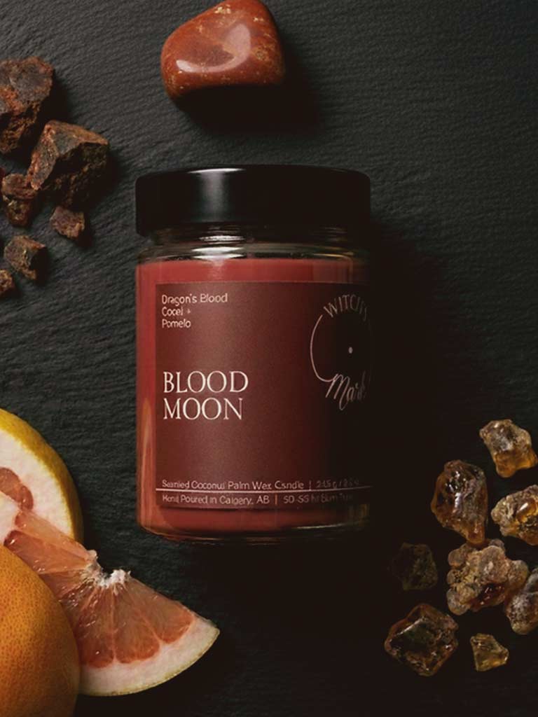 Witch's Mark Blood Moon Crystal Candle