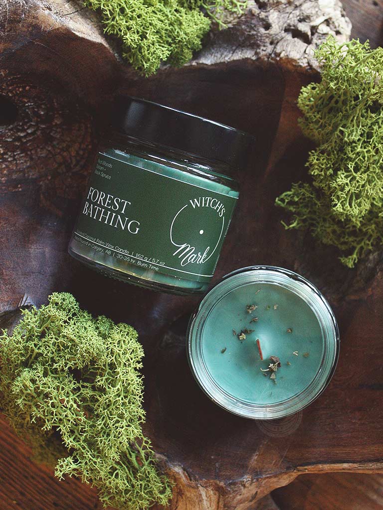 Witch's Mark Forest Bathing Crystal Candle