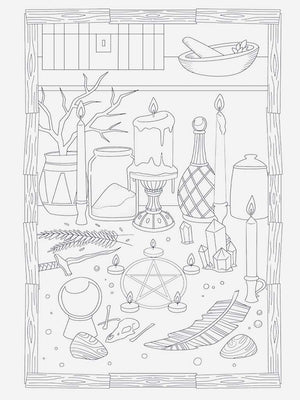 Witchcraft Coloring Book for Adults