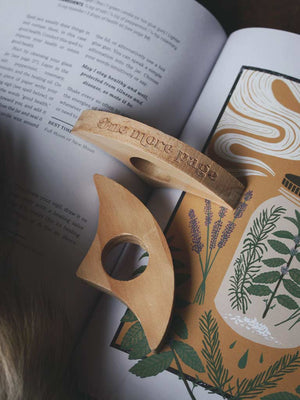 Wooden Thumb Page Holder