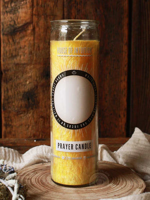 Write Your Own Prayer Candle - Yellow