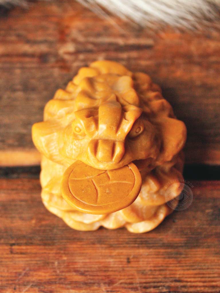 Yellow Jasper Feng Shui Three-Legged Money Toad