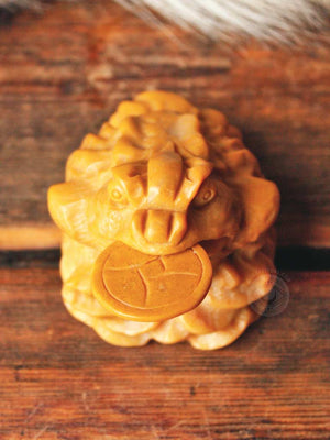 Yellow Jasper Feng Shui Three-Legged Money Toad