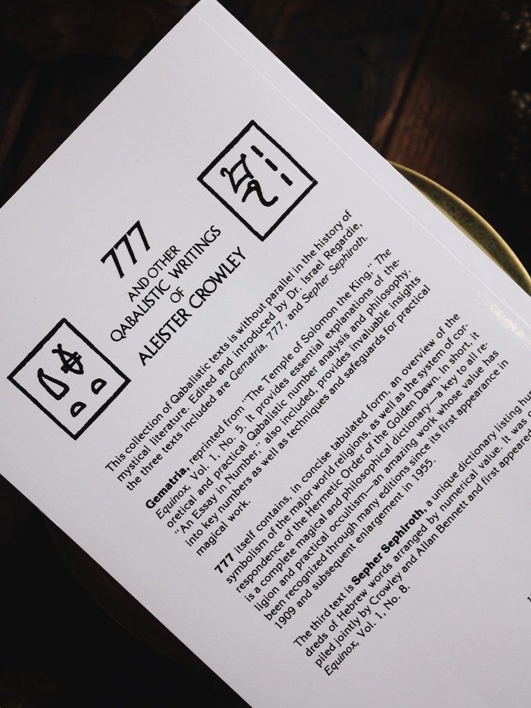 777 and Other Qabalistic Writings of Aleister Crowley
