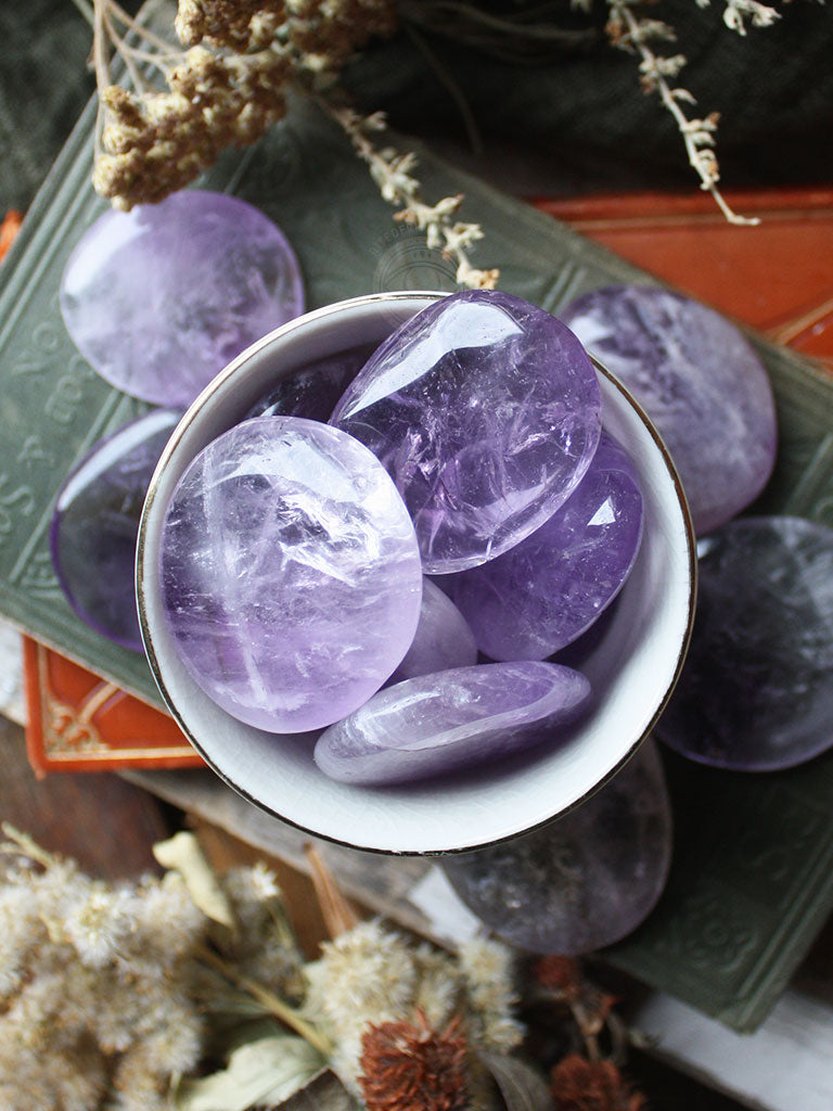 Amethyst Palm + Pocket Stones