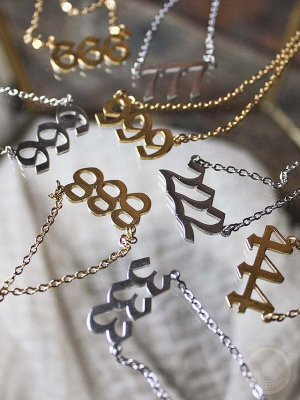 Nontarnish, gold filled, dainty angel number necklaces #angelnumbers #... |  TikTok