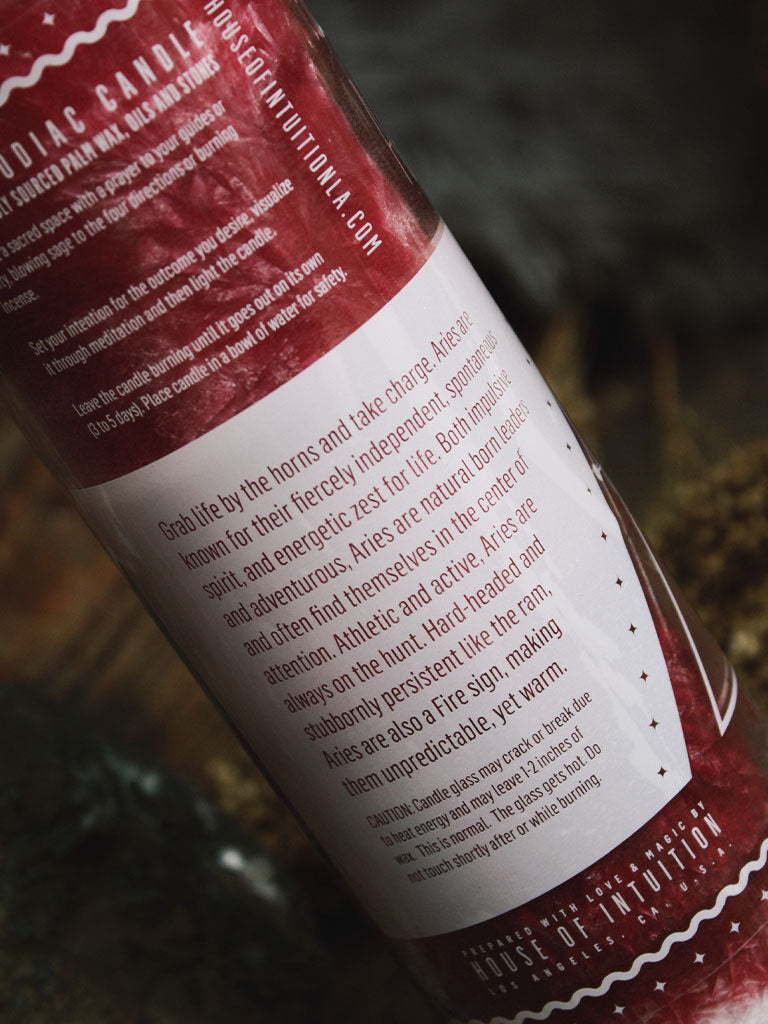 Aries Zodiac Candle - House of Intuition