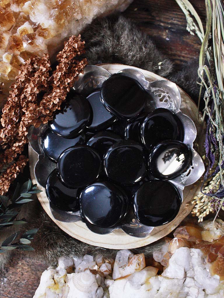 Black Obsidian Pocket Stones