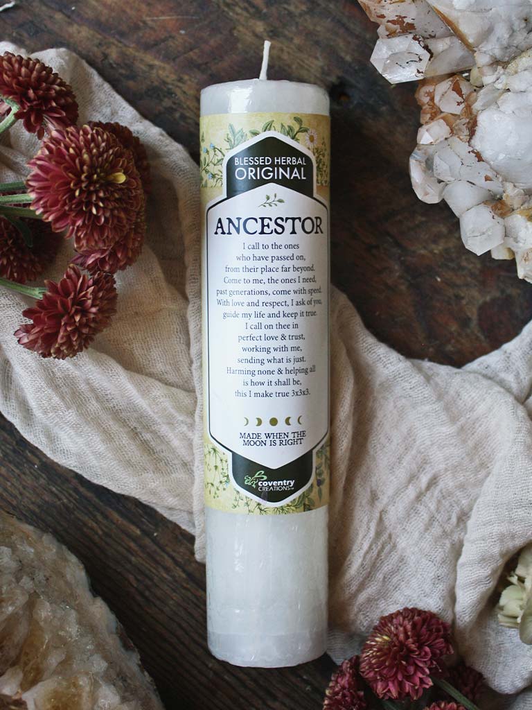 Blessed Herbal Spell Candle - Ancestor