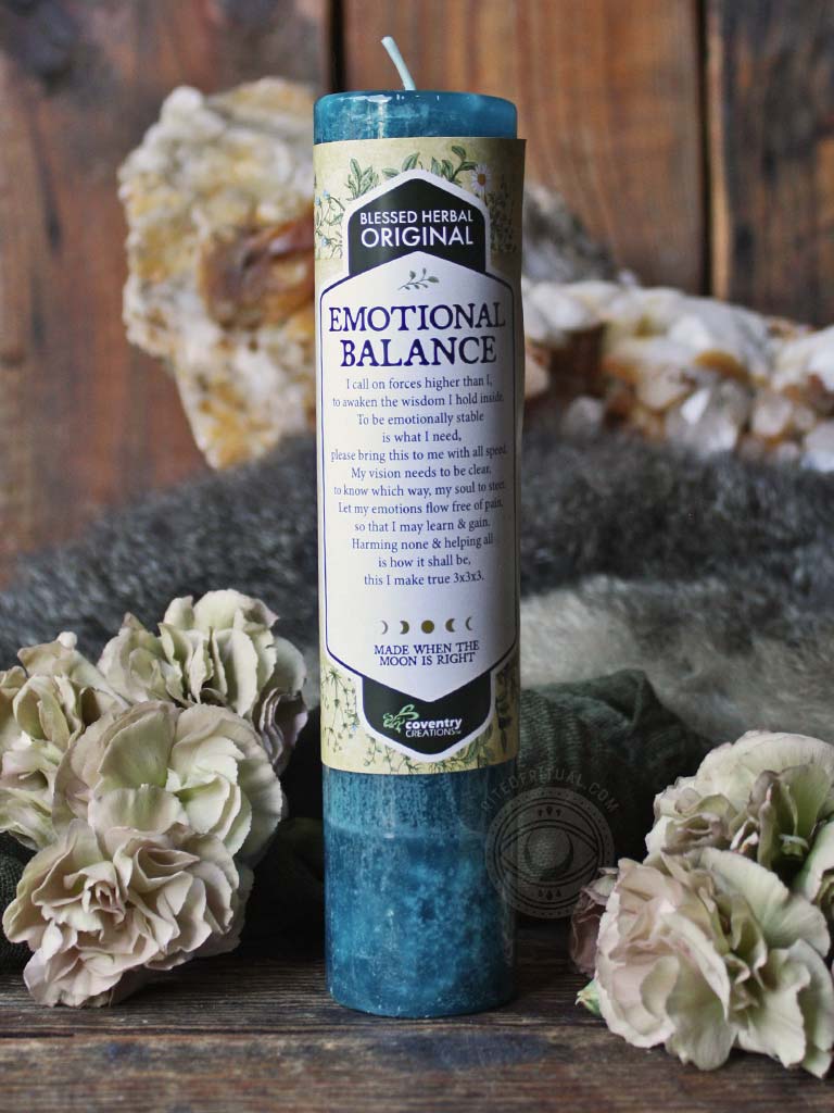 Blessed Herbal Spell Candle - Emotional Balance