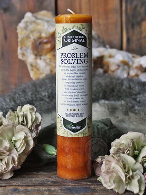 Blessed Herbal Spell Candle - Problem Solving - Rite of Ritual