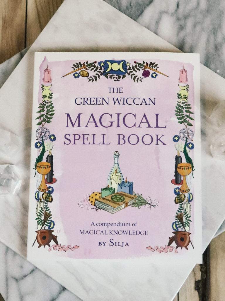 Green Wiccan Magical Spell Book