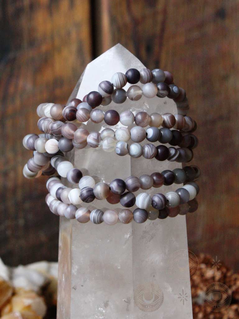 Botswana Agate Crystal Bracelet