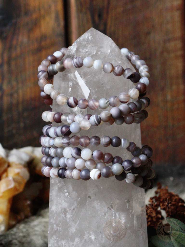 Botswana Agate Crystal Bracelet