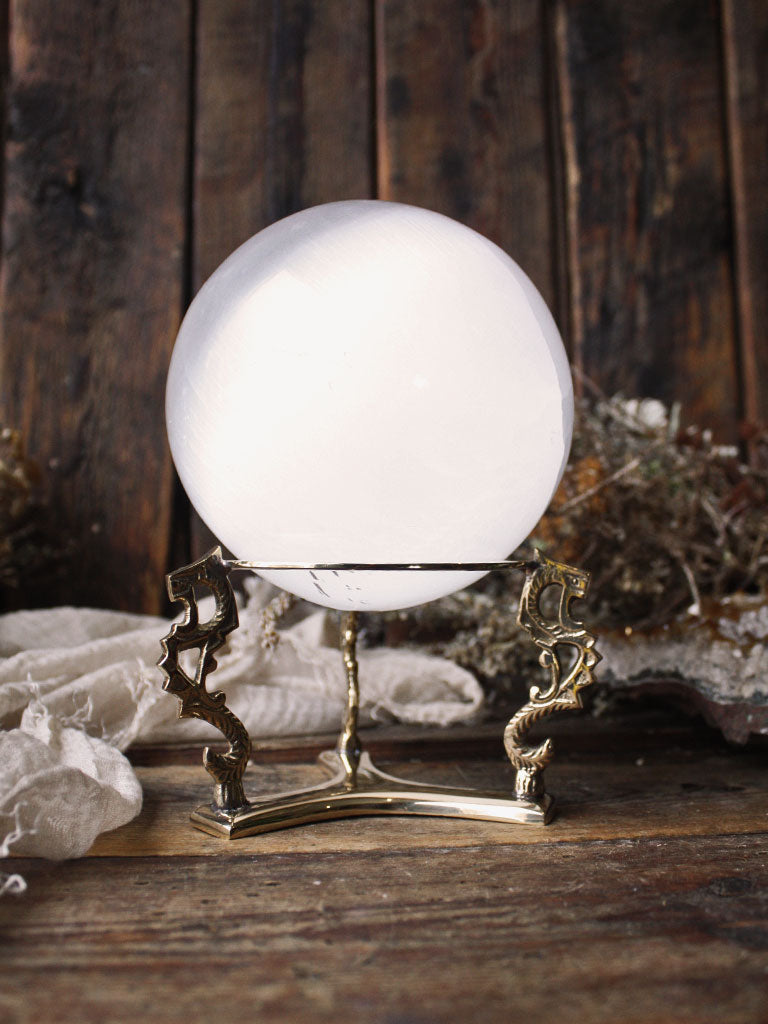 Brass Dragon Sphere Holder