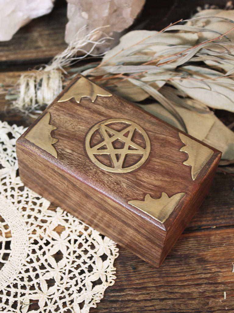Brass Pentagram Treasure Box