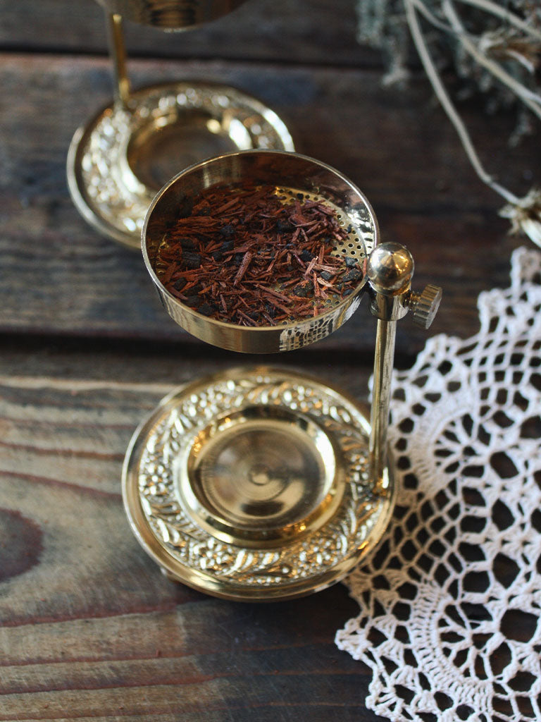 Brass Resin Incense Candle Burner