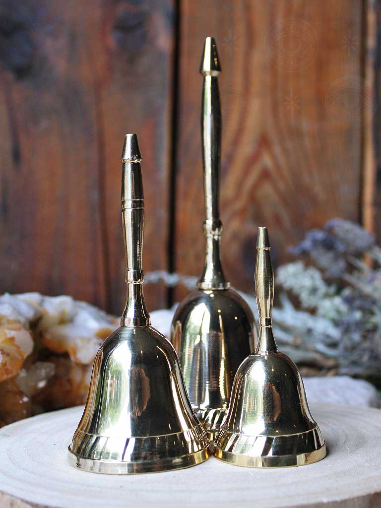 Brass Ribbed Altar Bell