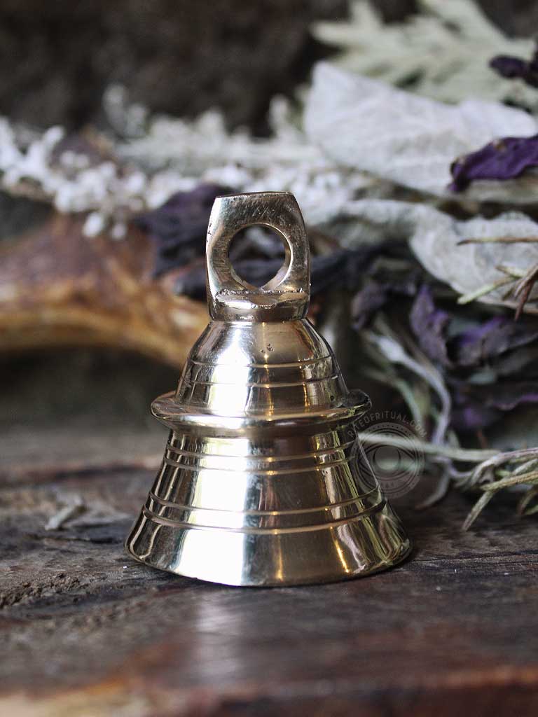 Brass Ridged Altar Bell