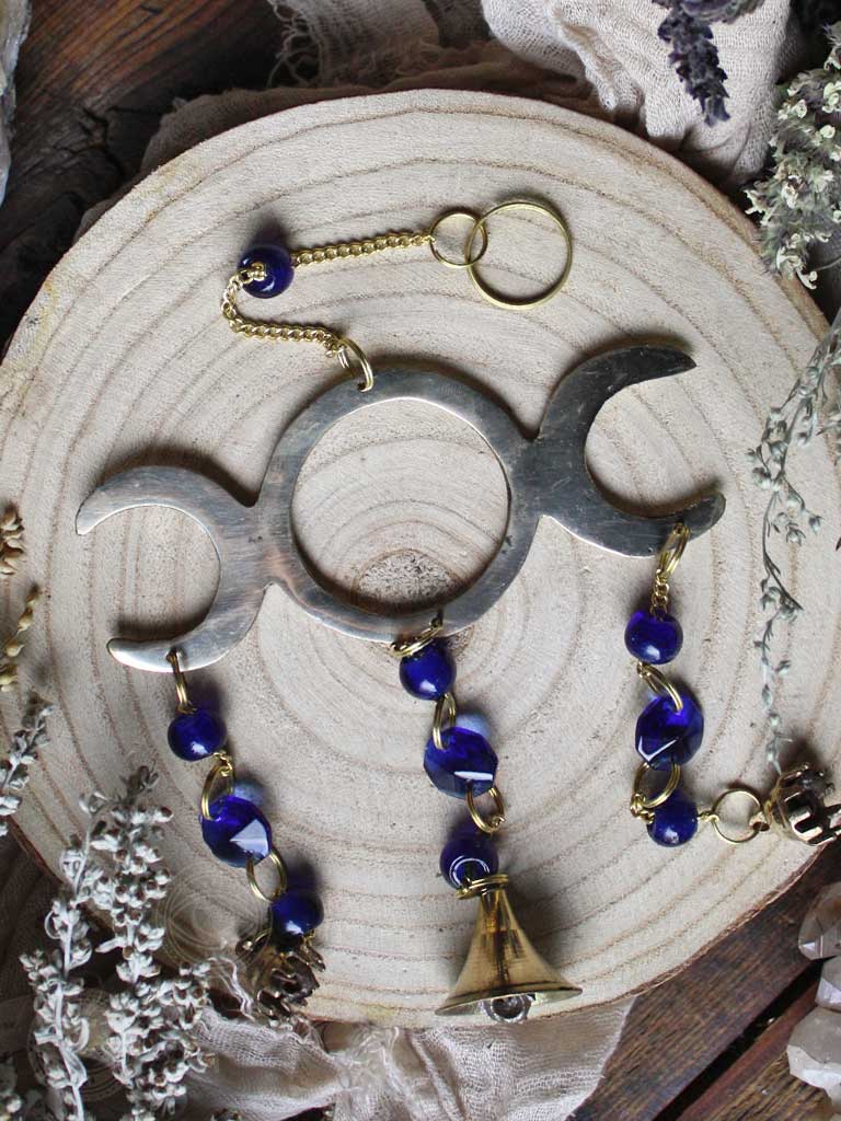 Brass Triple Moon Wind Chime