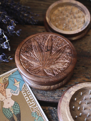 Cannabis Leaf Herb Grinder