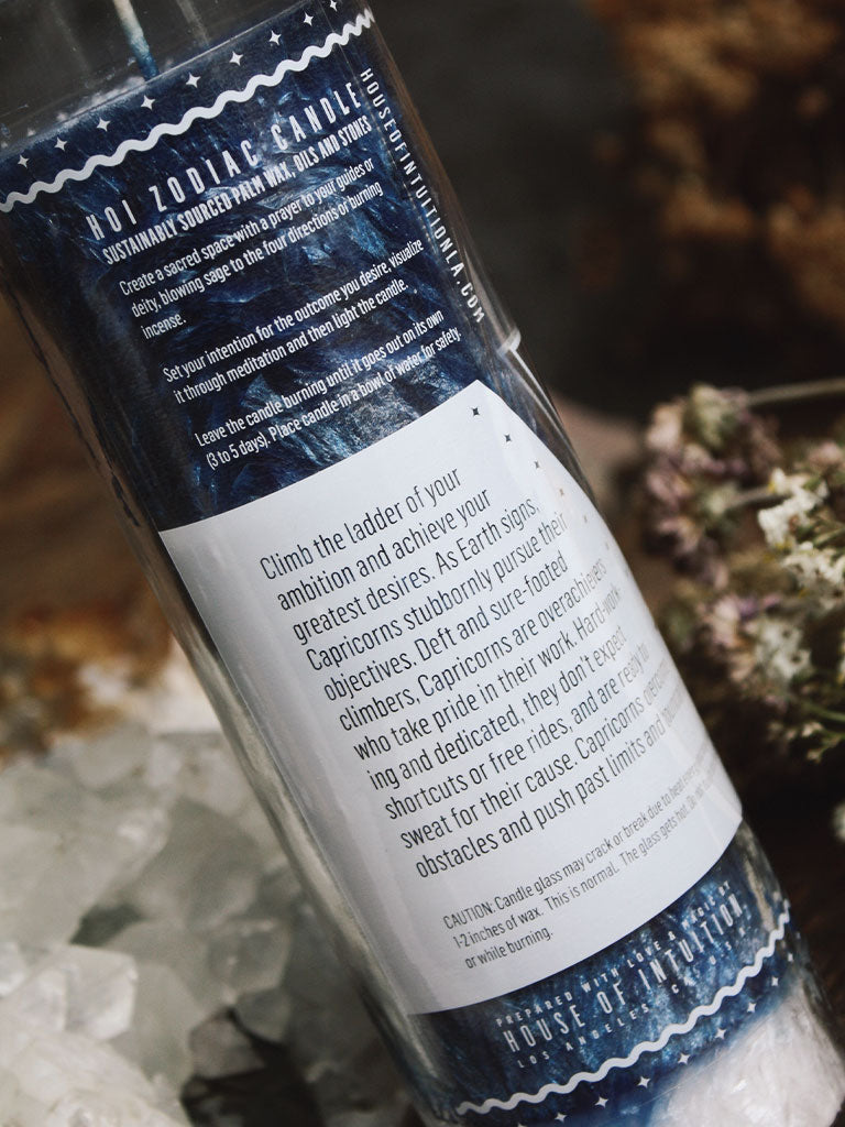 Capricorn Zodiac Candle - House of Intuition