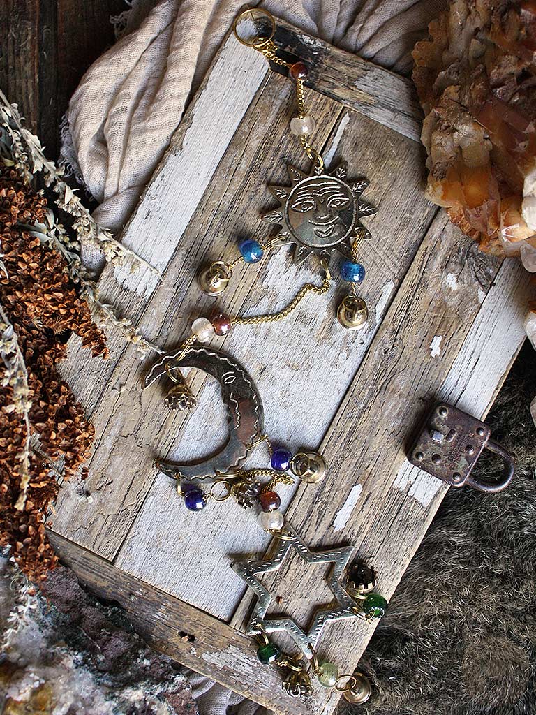 Celestial Moon Sun Star Wind Chime