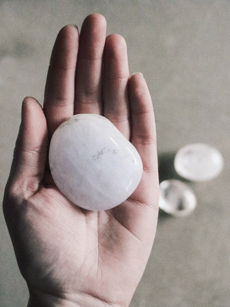 Clear Quartz Palm & Pocket Stones
