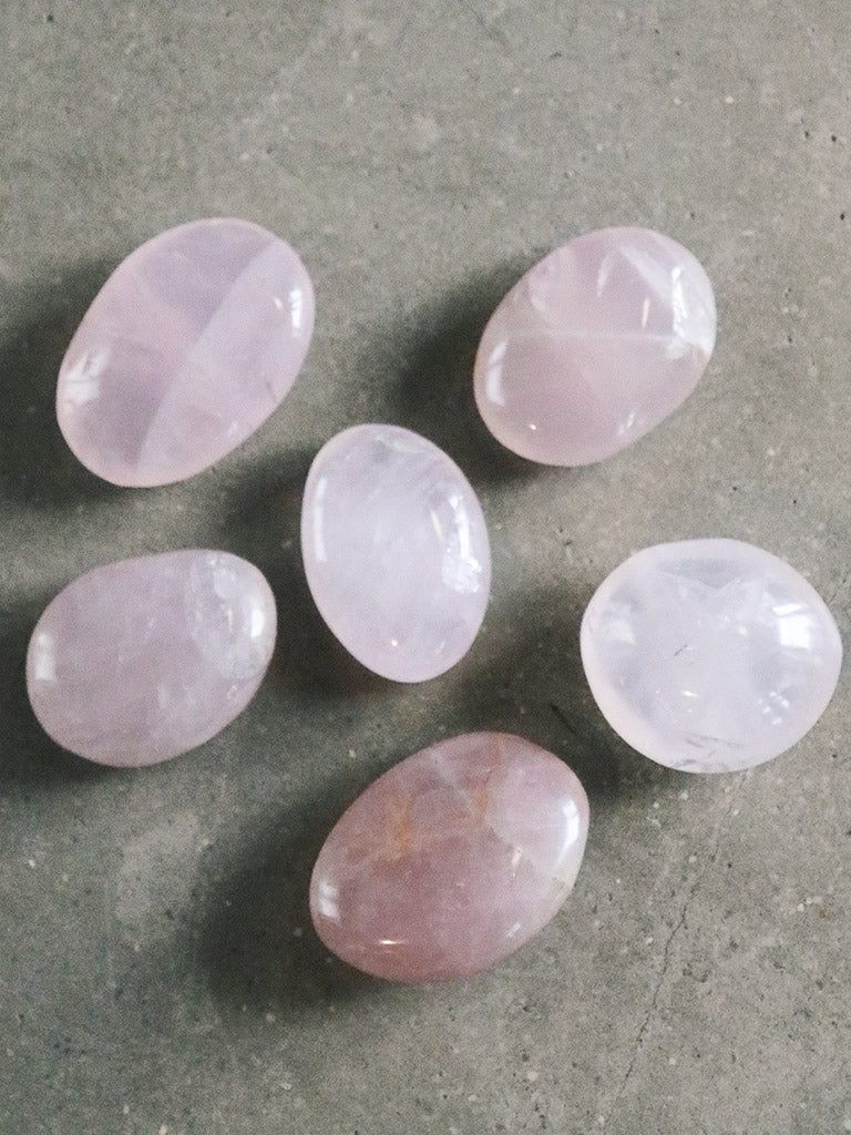 Rose Quartz Palm Stones