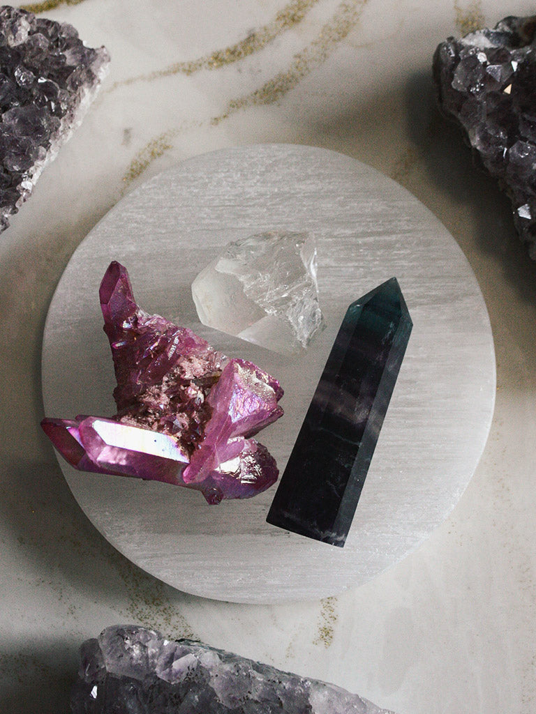 Selenite Charging Plates