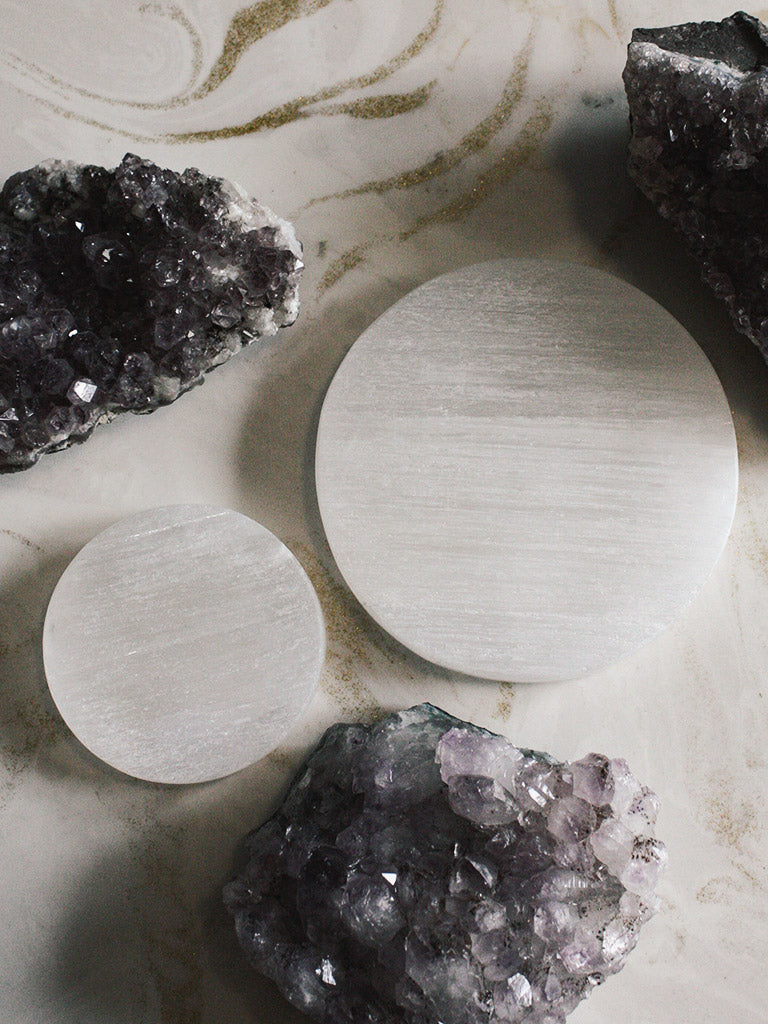 Selenite Charging Plates