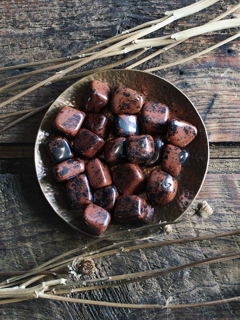 Tumbled Mahogany Obsidian
