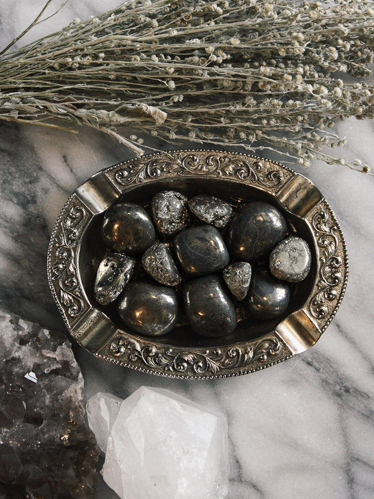 Tumbled Pyrite
