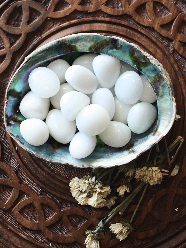 Tumbled White Jade (Nephrite)