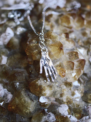 Cute Little Palmistry Hand Necklaces