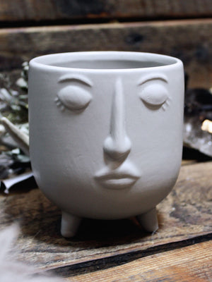 Daydreamer Ceramic Face Planters